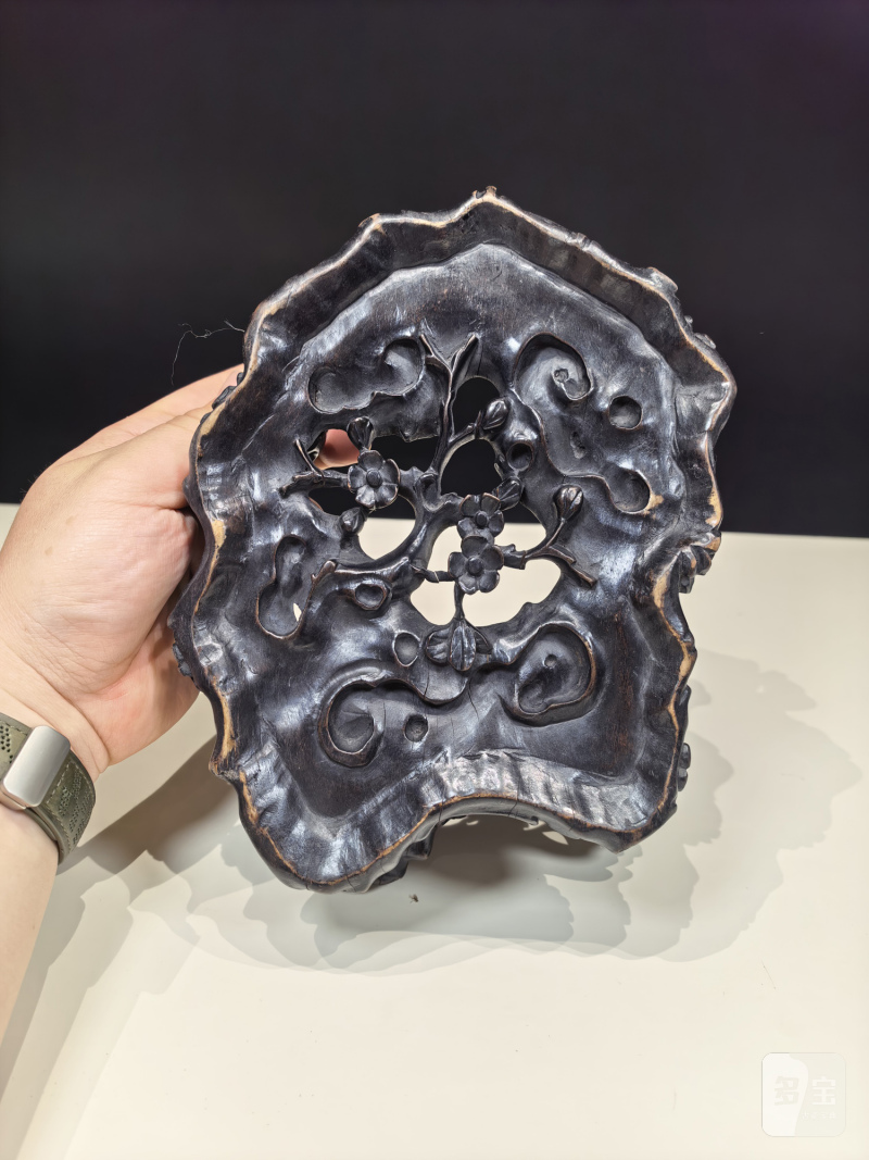清乾隆 炉钧釉仿根雕随形洗 - 图11